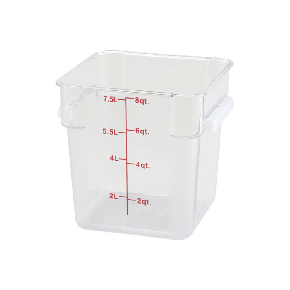 Winco Square Storage Container, Clear Polycarbonate