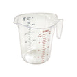 Winco PMCP-100 olycarbonate Measuring Cup with Color Graduations