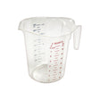 Winco PMCP-200 Polycarbonate Measuring Cup with Color Graduations