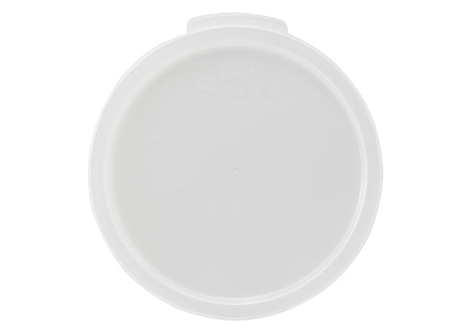 Winco Cover for Round Storage Container, White, Polypropylene