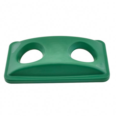 Winco PTCB-23GR - Bottle/Can Lid for 23 Gallon Slender Trash Cans - Green