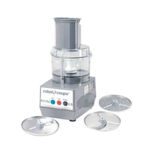 Robot Coupe R101-Plus Continuous Feed Food Processor – 2.5 Qt Clear Bowl - VRS Restaurant Equipment & Supply Store