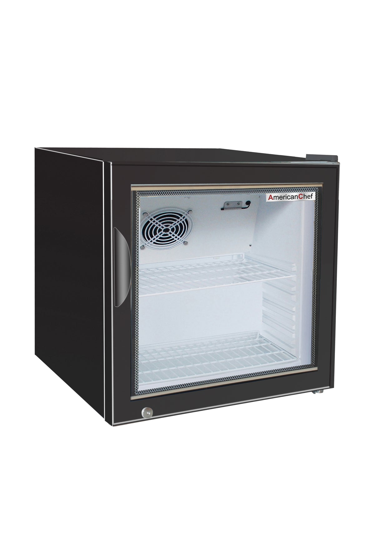 American Chef R1G-23C compact glass door refrigerated merchandiser