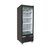 American Chef 27" One Door Glass Black Freezer F1G-27B