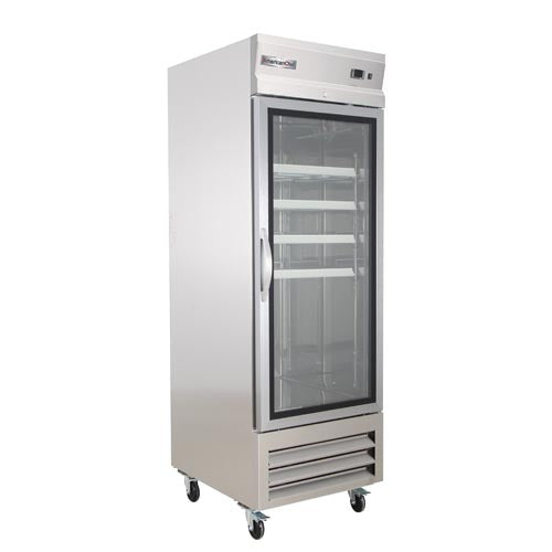 American Chef 27" One Door Glass Reach-in Freezer F1G-27