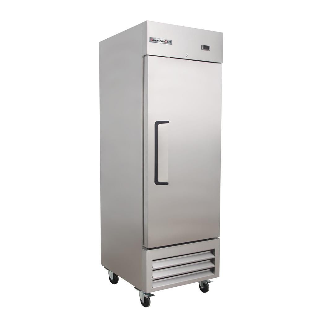 American Chef 28″ Solid Door Reach-In Refrigerator R1S-28 - VRS Restaurant Equipment & Supply Store