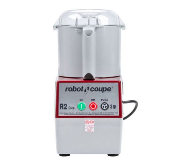 Robot Coupe R2-DICE Continuous Feed Food Processor / Dicer With 3 QT Grey Bowl - VRS Restaurant Equipment & Supply Store