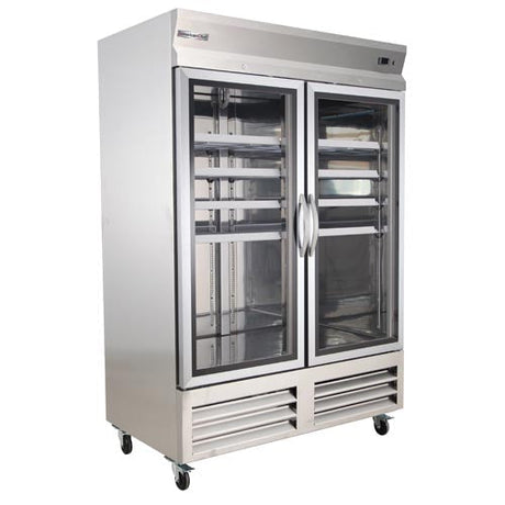 American Chef 54" Two Door Glass Reach-in Refrigerator R2G-54 - VRS Restaurant Equipment & Supply Store