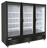 American Chef 81" Glass Door Merchandiser Refrigerator R3G-81B