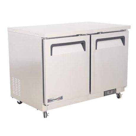 American Chef 48″ Two Door Under Counter Freezer FUC2-48S - VRS Restaurant Equipment & Supply Store