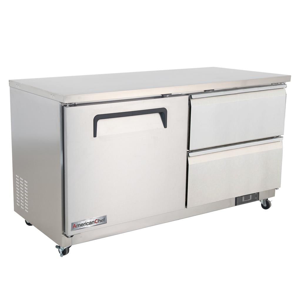 American Chef 60″ Two Drawer Undercounter Refrigerator RUC2-60S-2D - VRS Restaurant Equipment & Supply Store