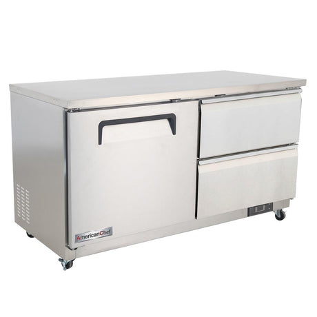 American Chef 60″ Two Drawer Undercounter Refrigerator RUC2-60S-2D