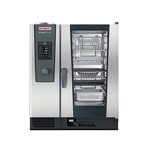 Rational iCombi Pro ICP-10-HALF-E LM100DE 10 Pan Half Size Electric Combi Oven – 3Ph, 208V - VRS Restaurant Equipment & Supply Store