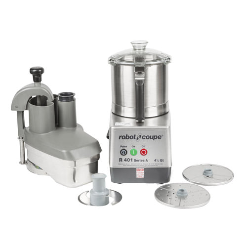 Robot Coupe R401 Continuous Feed Food Processor With 4.5 QT Stainless Steel Bowl - VRS Restaurant Equipment & Supply Store