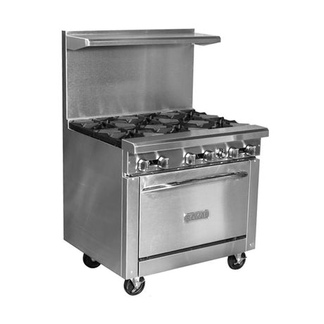 Royal RR-4G12 36″ Propane Gas Range With 12″ Griddle - VRS Restaurant Equipment & Supply Store