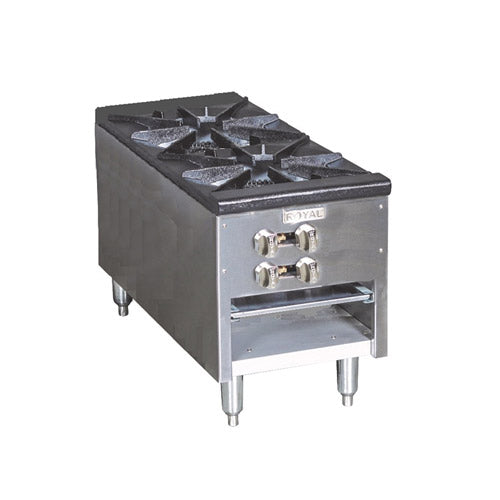 Royal RSP-18D-24 Propane Gas Double Burner Stock Pot Range - VRS Restaurant Equipment & Supply Store