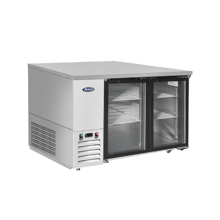 Atosa 48″ Shallow Depth Back Bar Cooler with Glass Doors - SBB48GGRAUS1