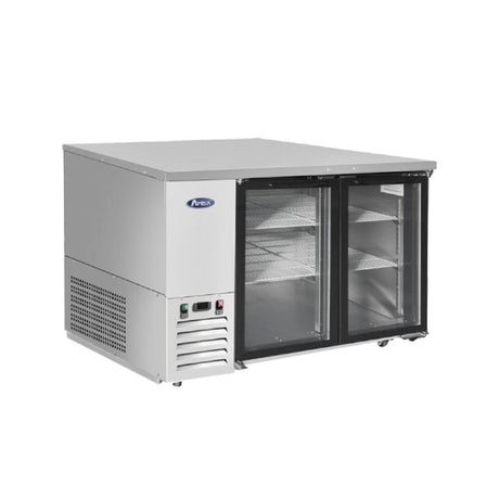 Atosa 48″ Shallow Depth Back Bar Cooler with Glass Doors - SBB48GGRAUS1