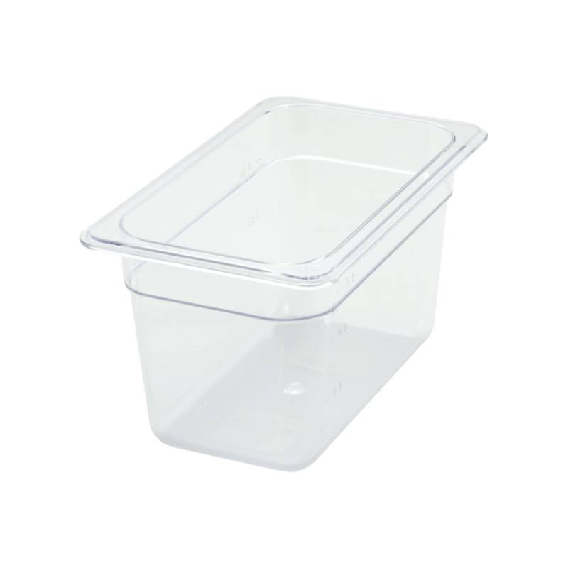 Winco Polycarbonate Food Pan, 1/4 Size