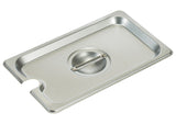 Winco 18/8 Stainless Steel Steam Pan Cover, Slotted