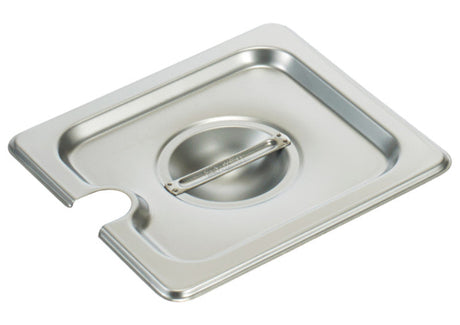 Winco 18/8 Stainless Steel Steam Pan Cover, Slotted