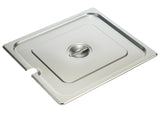 Winco 18/8 Stainless Steel Steam Pan Cover, Slotted