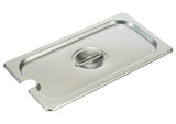 Winco 18/8 Stainless Steel Steam Pan Cover, Slotted