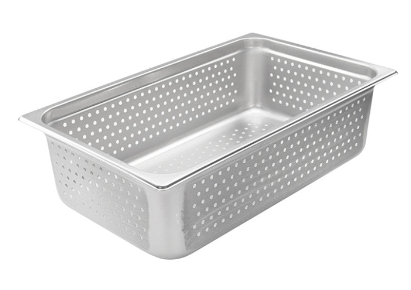 Winco Full Size Perforated Steam Pan, 22 Gauge Stainless Steel