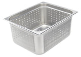 Winco Half (1/2) Size Perforated Steam Pan, 22 Gauge Stainless Steel