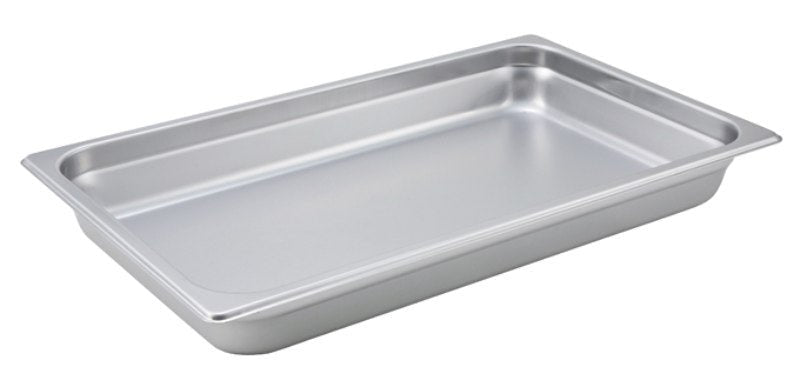 Winco Full Size Stainless Steel Anti-Jam Steam Table Pan - VRS Restaurant Equipment & Supply Store