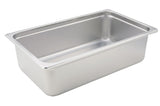 Winco Full Size Stainless Steel Anti-Jam Steam Table Pan