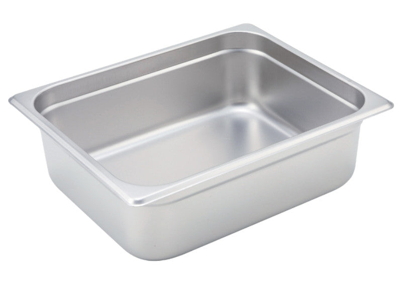 Winco Half Size Stainless Steel Anti-Jam Steam Table Pans