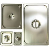 American Chef SPL-1S - 18/8 Stainless Steel Steam Pan Cover, Solid - Full, 18/8 Stainless Steel