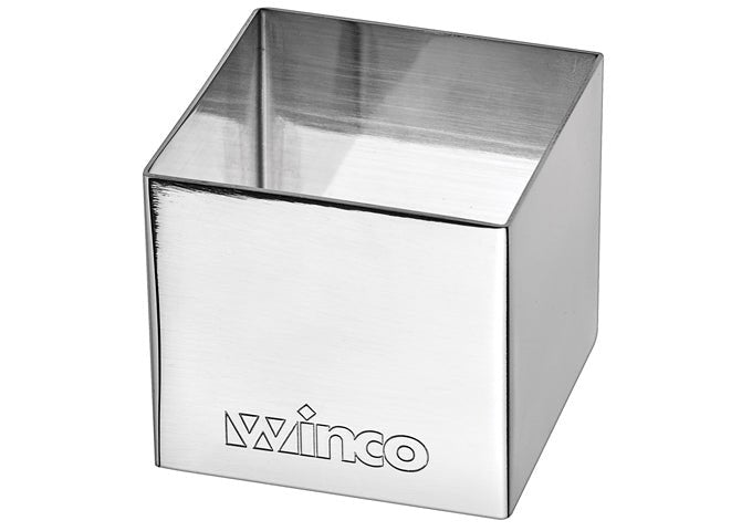 Winco Stainless Steel Pastry Mold - Square - VRS Restaurant Equipment & Supply Store