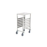American Chef 6 Pan Stainless Steel Tray Trolley 380 x 550 x 950 mm - SPRACK-6