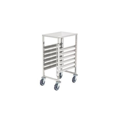 American Chef 6 Pan Stainless Steel Tray Trolley 380 x 550 x 950 mm - SPRACK-6