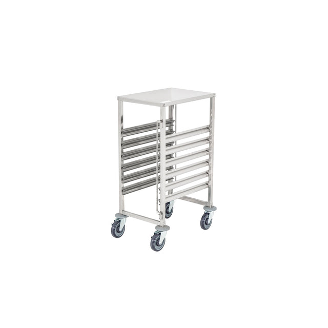 American Chef 6 Pan Stainless Steel Tray Trolley 380 x 550 x 950 mm - SPRACK-6