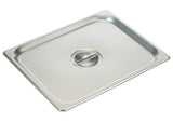 Winco 18/8 Stainless Steel Steam Pan Cover, Solid