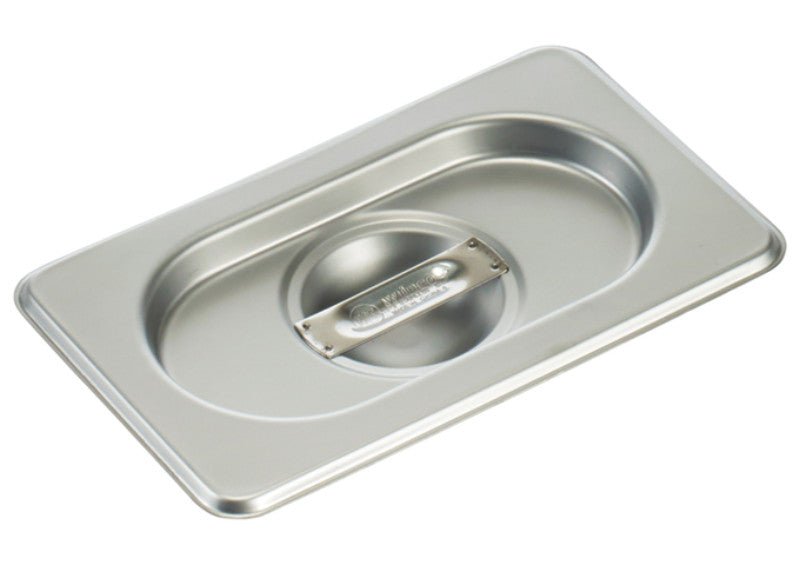 Winco Spscn-Gn Stainless Steel Gastronome 1/9Th Steam Pan Cover For Spjh-906Gn, Solid - VRS Restaurant Equipment & Supply Store