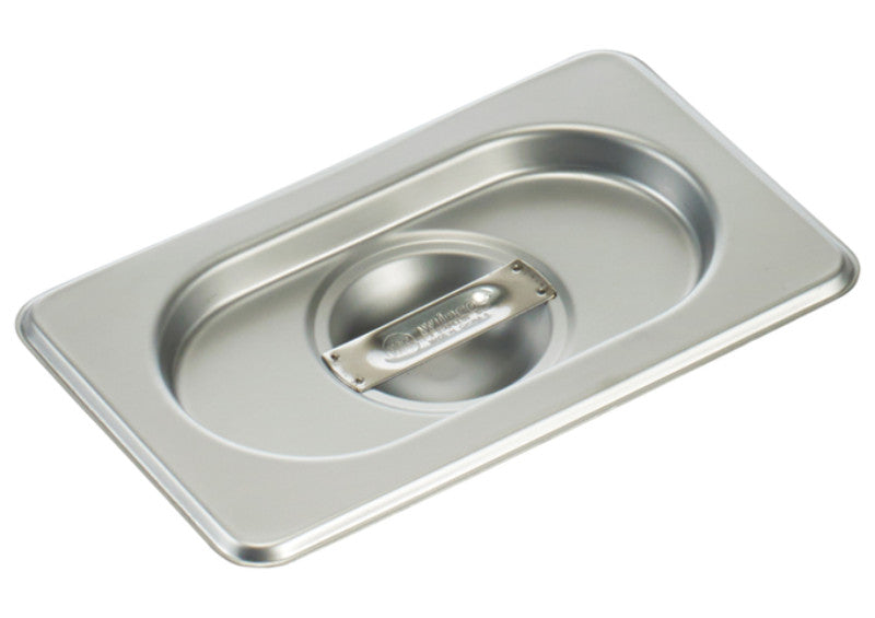 Winco SPSCN-GN Stainless Steel Gastronome 1/9th Steam Pan Cover for SPJH-906GN, Solid