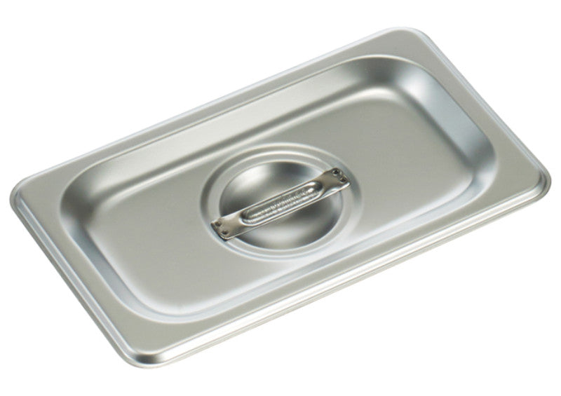 Winco 18/8 Stainless Steel Steam Pan Cover, Solid