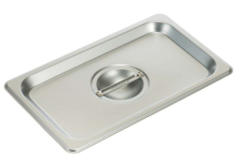 Winco 18/8 Stainless Steel Steam Pan Cover, Solid