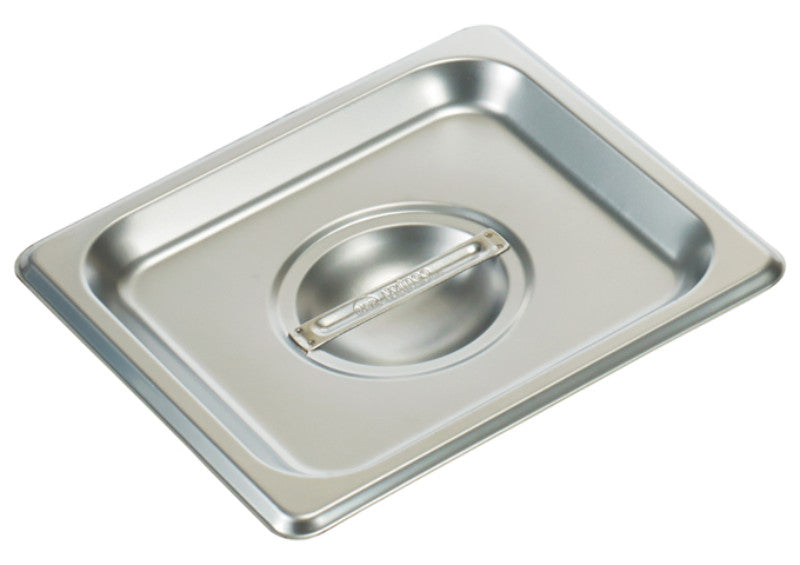 Winco 18/8 Stainless Steel Steam Pan Cover, Solid