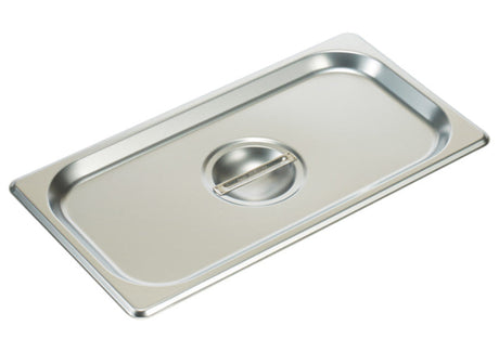 Winco 18/8 Stainless Steel Steam Pan Cover, Solid