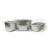 American Chef SP-202 - Anti-Jam Steam Pan, 24 Gauge Stainless Steel - Half, 2-1/2", 18/8 Stainless Steel