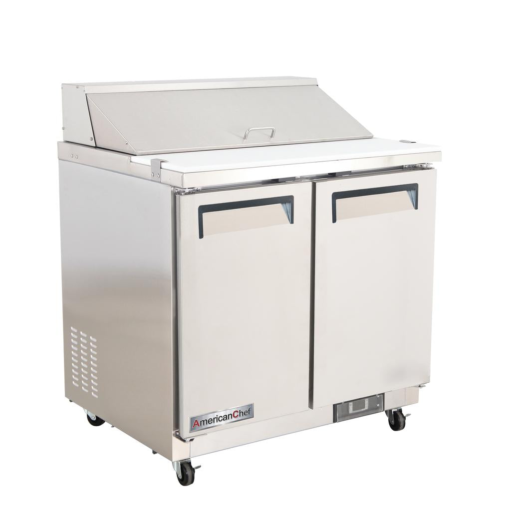 American Chef 36″ Sandwich/Salad Prep Cooler SR2-36S