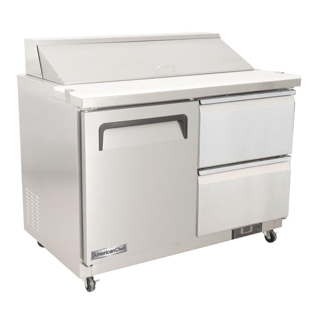 American Chef 48″ Two Drawer Sandwich/Salad Prep Cooler SR2-48-2D - VRS Restaurant Equipment & Supply Store