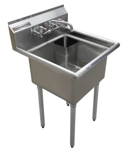 American Chef One Compartment Sink 18"X21"X14" Without Drainboard SS1821-0