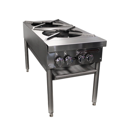 Southbend SPR-2J-FB Double Burner Propane Gas Stock Pot Range - VRS Restaurant Equipment & Supply Store