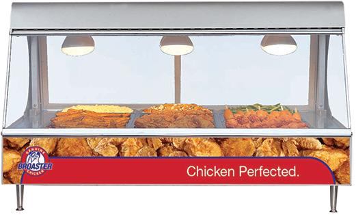 Broaster Perfect Hold Deli Case HDM-6 Complete Backlit 120/208/240V 85922